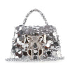 Sequin And Bow Front Flap Evening Bag