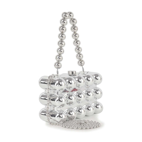 Patent Beaded Petite Evening Bag