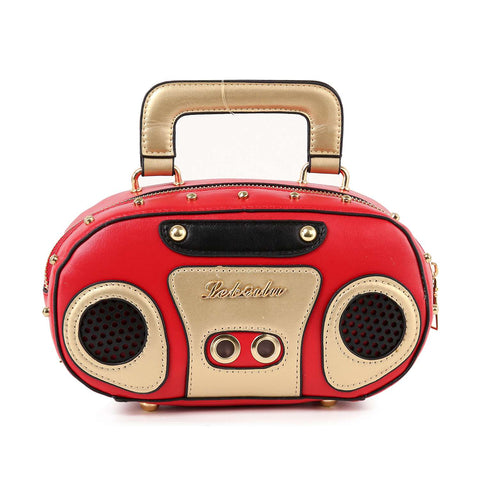 Retro Ghetto Blaster Boombox Petite Shoulder Bag