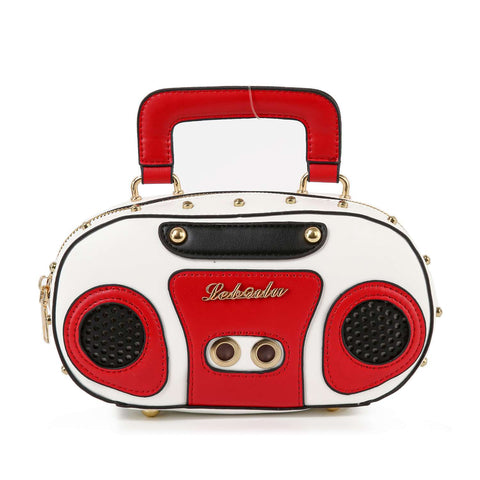 Retro Ghetto Blaster Boombox Petite Shoulder Bag