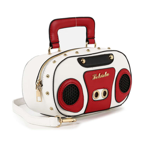 Retro Ghetto Blaster Boombox Petite Shoulder Bag