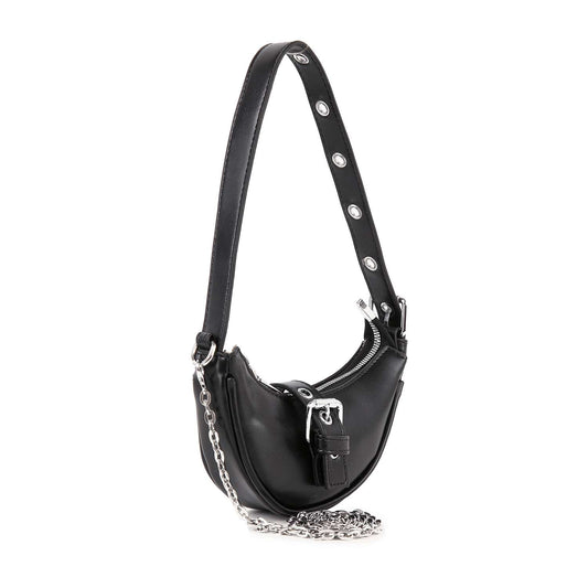 Buckle Accented Petite Hobo Shoulder Bag