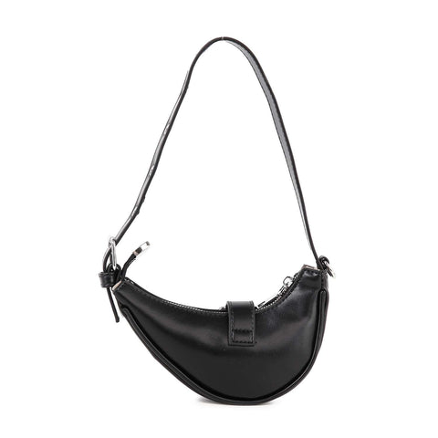 Buckle Accented Petite Hobo Shoulder Bag