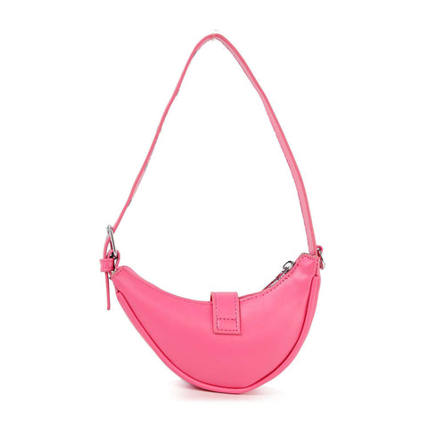 Buckle Accented Petite Hobo Shoulder Bag