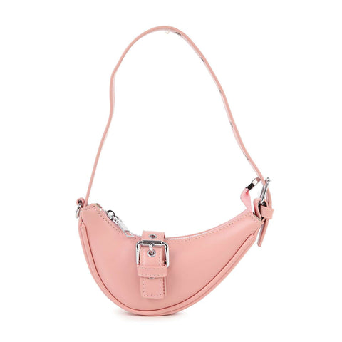 Buckle Accented Petite Hobo Shoulder Bag