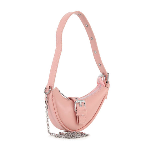 Buckle Accented Petite Hobo Shoulder Bag