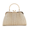 Glittery Pleated Petite Evening Bag