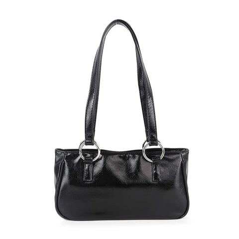 Chain And Cross Accented Shoulder Bag