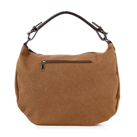 Canvas Patchwork Hobo Handbag