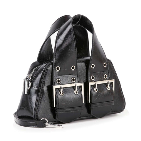 Buckle Accented Hand Tote