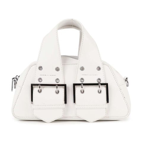 Buckle Accented Hand Tote