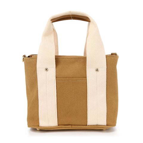 Contrast Petite Canvas  Hand Tote