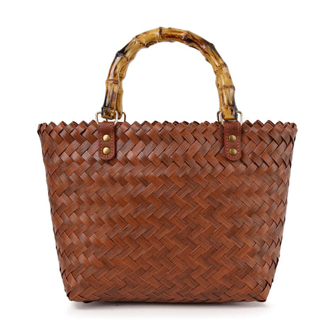 Unique Woven Tote Handbag