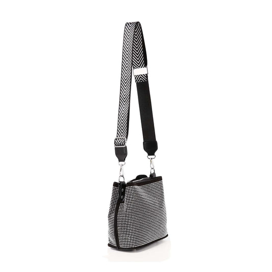 Guitar Strap Rhinestone Bucket Bag