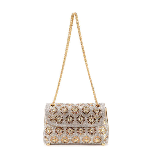 Stunning Rhinestone Design Shoulder Bag