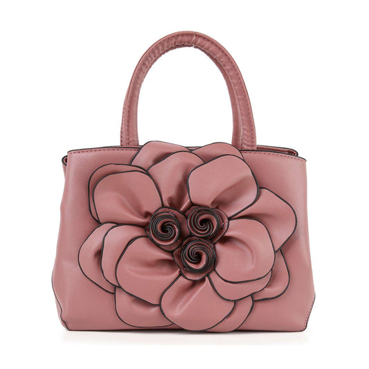 Raised Floral Hand Tote