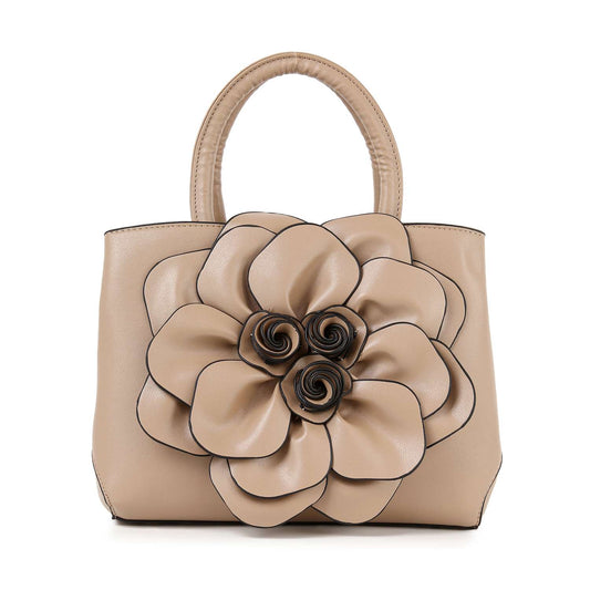 Raised Floral Hand Tote