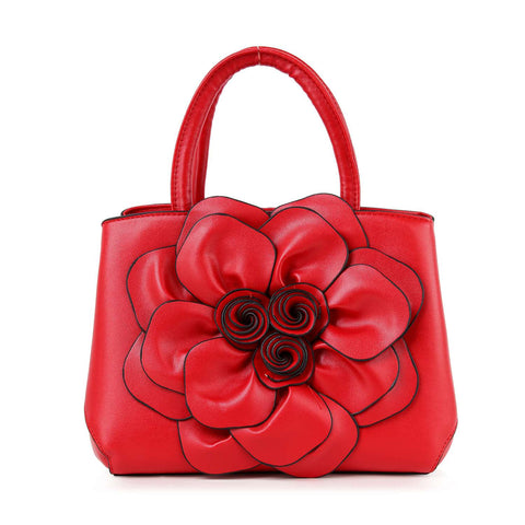 Raised Floral Hand Tote