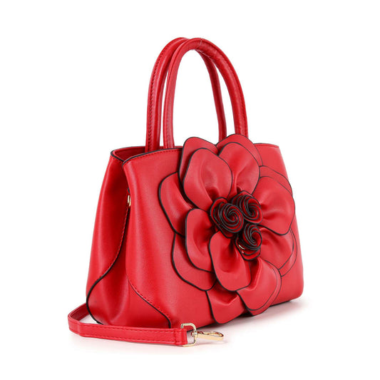 Raised Floral Hand Tote