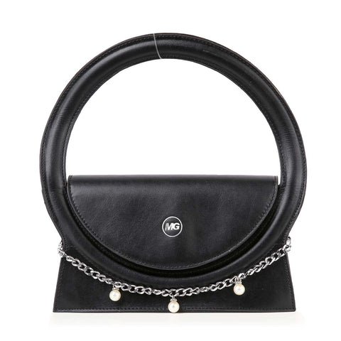 Unique Circular Handle Decorative Hand Tote