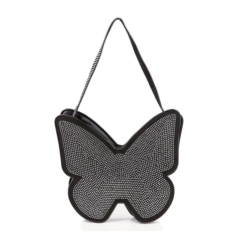 Butterfly Design Rhinetone Bling Fashion Handbag