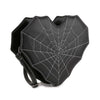 Heart Design Web Accented Shoulder Bag