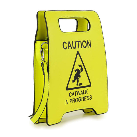 Bright Caution Fashion Handbag