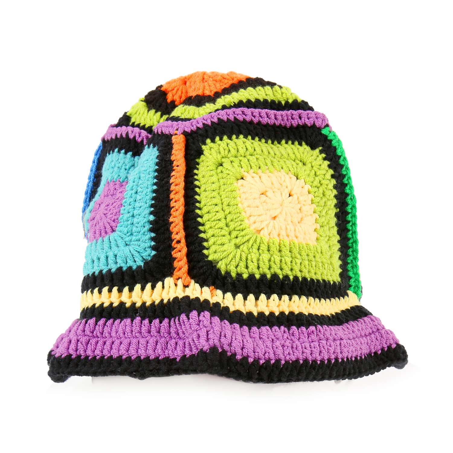 Color Block Crochet Knit Hat – handbagexpress