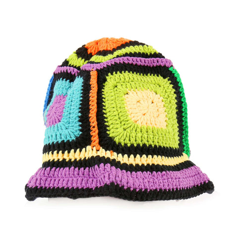 Color Block  Crochet Knit Hat