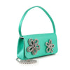 Rhinestone Knotted Flower Design Evening Bag