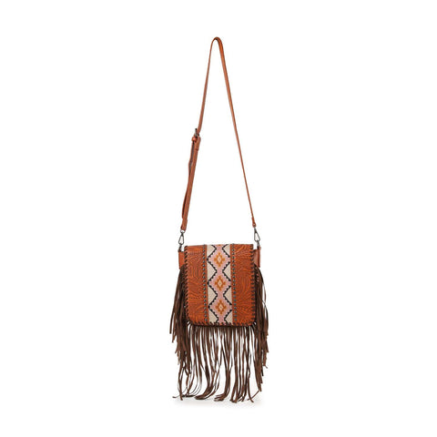 Western Tooled Design Shoulder Bag