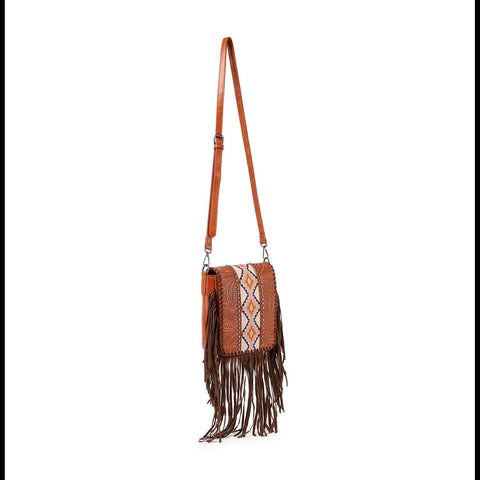 Western Tooled Design Shoulder Bag