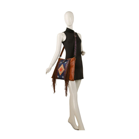 Western Fringe Design Large Shoulder Bag