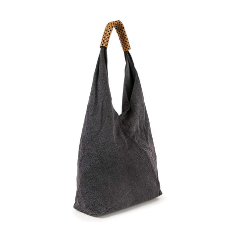 Canvas Denim Tall Shoulder Bag