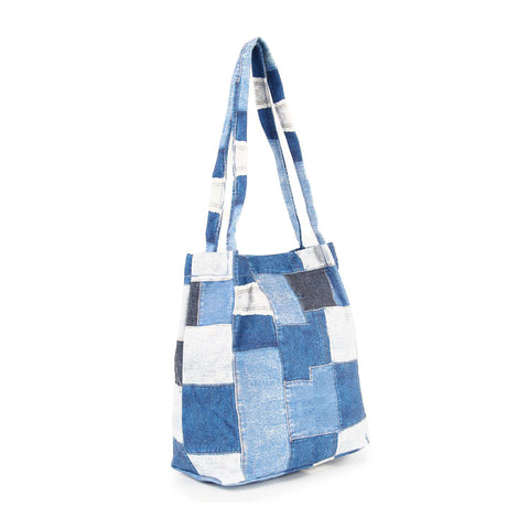 Patchwork Canvas Shoulder Bag