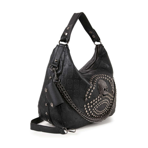 Highly Decorative Skull Hobo Handbag