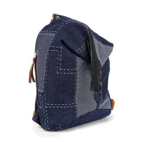 Patchwork Denim Fashion Backpack