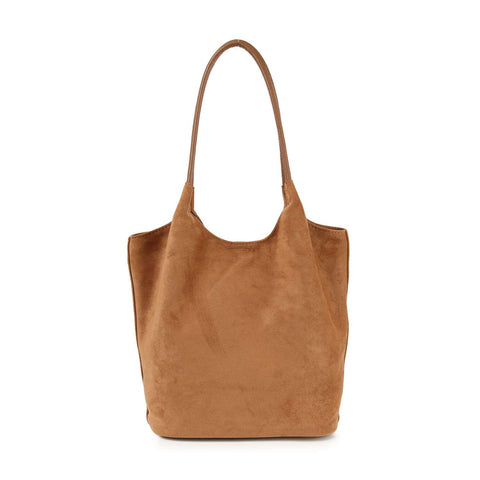 Sueded Tall Tote Two Piece Set