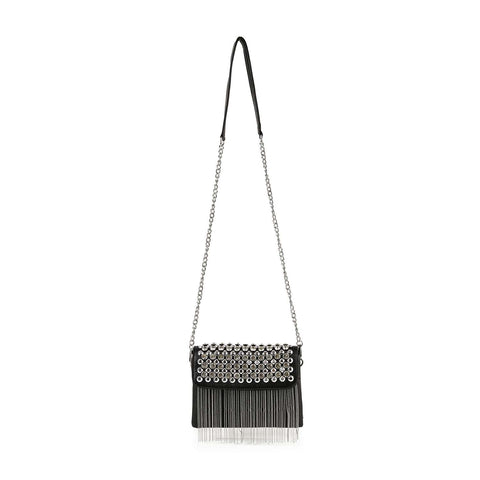 Beaded Fringe Studded Bling Shoulder Bag