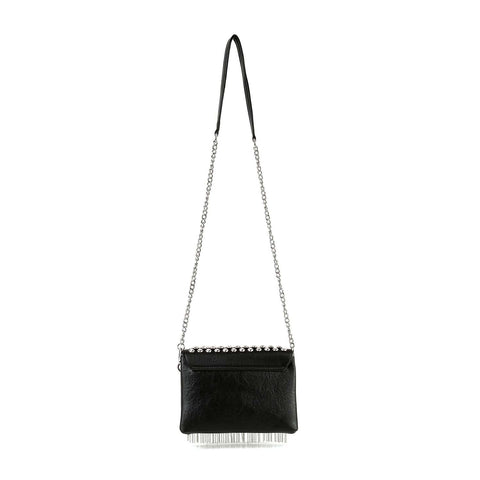 Beaded Fringe Studded Bling Shoulder Bag