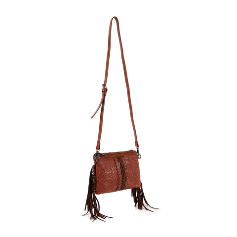 Western Tooled Embossed Shoulder Bag