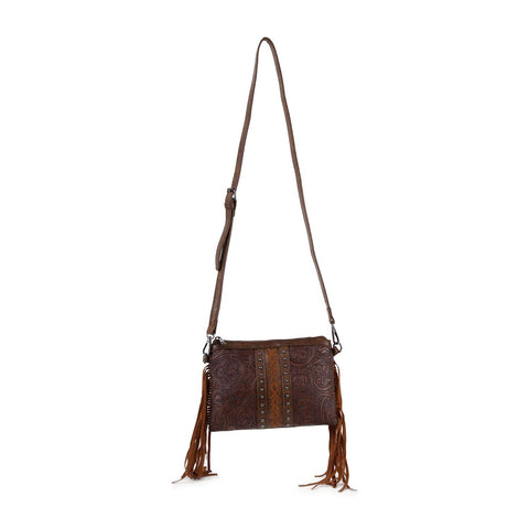 Western Tooled Embossed Shoulder Bag