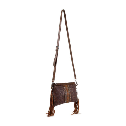 Western Tooled Embossed Shoulder Bag