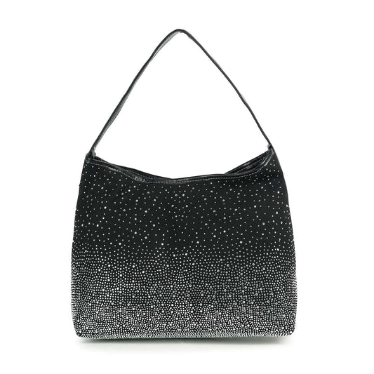 Glamorous Rhinestone Design Hobo Handbag