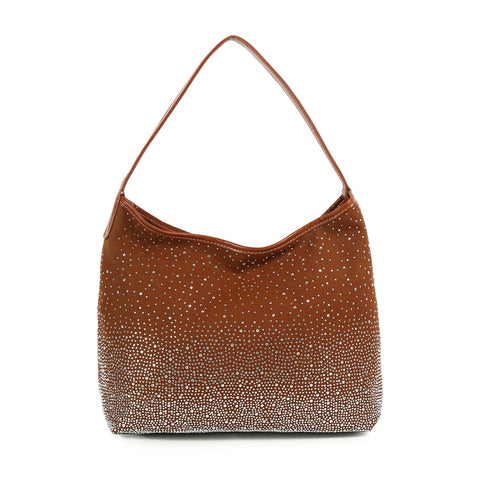 Glamorous Rhinestone Design Hobo Handbag – handbagexpress