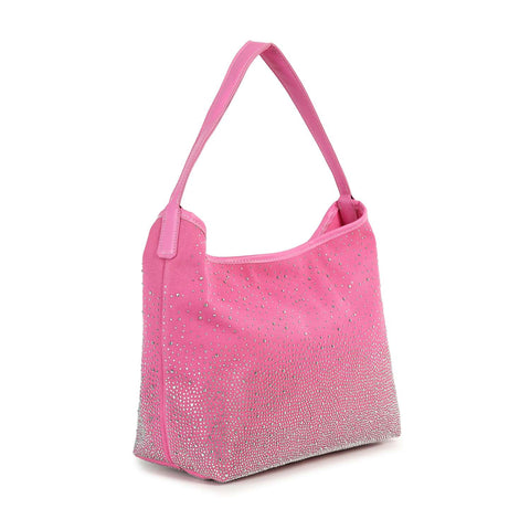 Glamorous Rhinestone Design Hobo Handbag