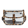 Buckle Accented Clear Shoulder Bag