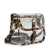 Buckle Accented Clear Shoulder Bag