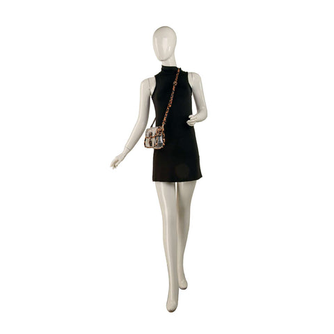 Buckle Accented Clear Shoulder Bag