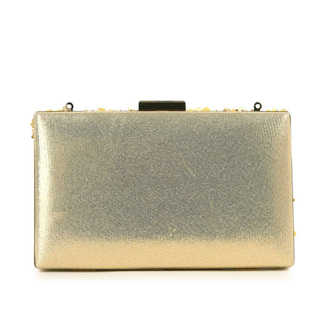 Decorative Stone and Pearl Evening Bag